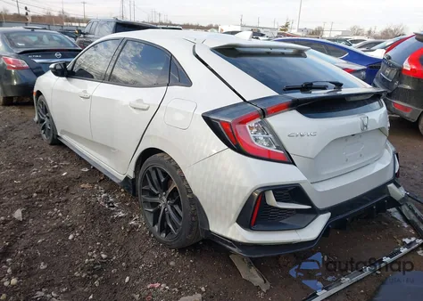 2020 Honda Civic Sport Touring z USA, uszkodzony, nr VIN SHHFK7H91LU219344